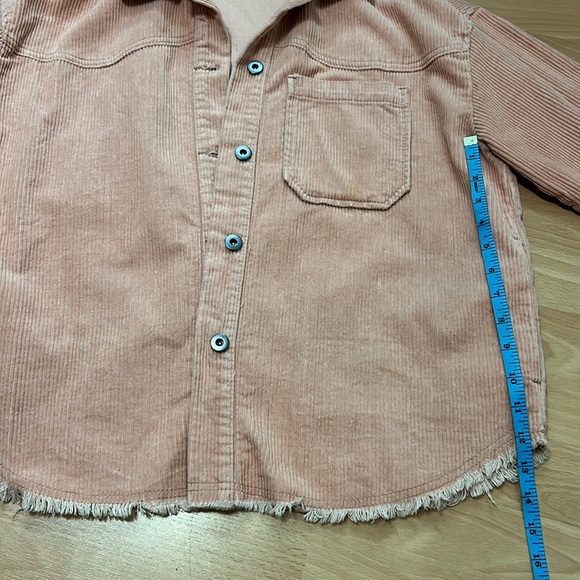 ZARA PINK CORDUROY SHACKET - Picture 5 of 6